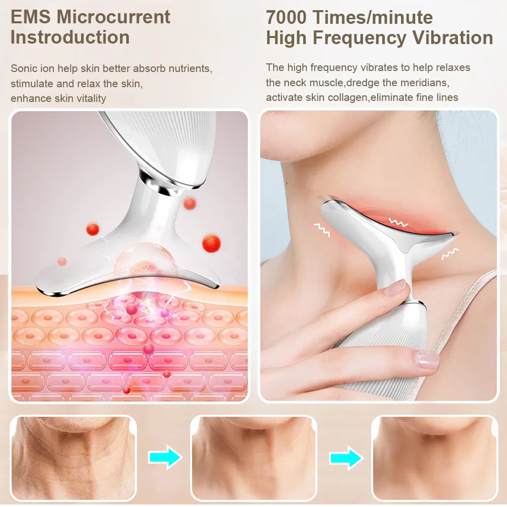 Neck Face Beauty Device EMS Neck Face Lifting Massager