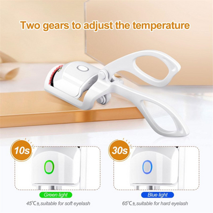 Portable Electric Heated Eyelash Curler with Anti-Scalding Technology