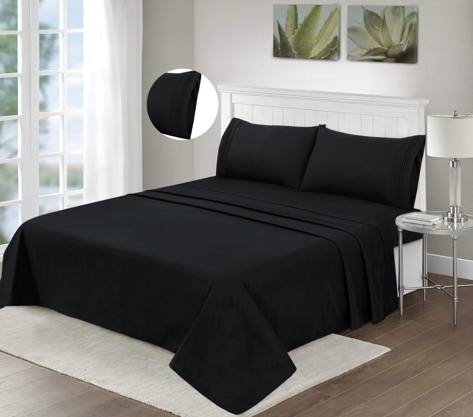 Wrinkle Resistant Durable Breathable Deep Pockets Ultrasoft Microfiber Best Bedsheet Set #Trending #bedsheet #bedsheetsets