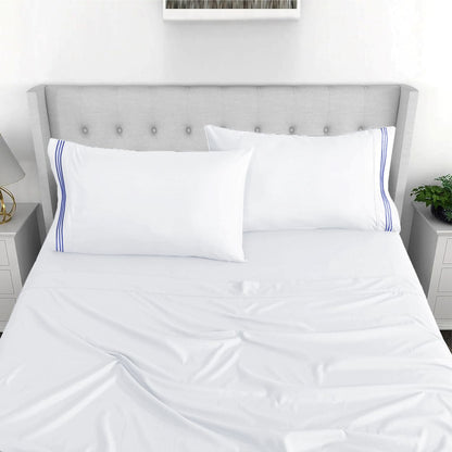 Wrinkle Resistant Durable Breathable Skin Friendly Deep Pockets Ultrasoft Microfiber Best Bedsheet Set #Trending #bedsheet #bedsheetsets