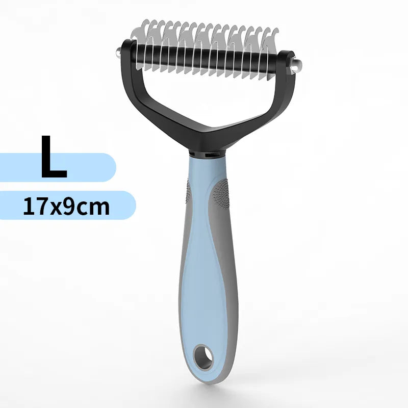 Pet Grooming Brush Blue Large