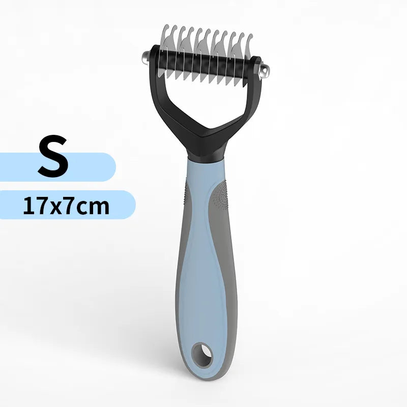 Pet Grooming Brush Blue Small