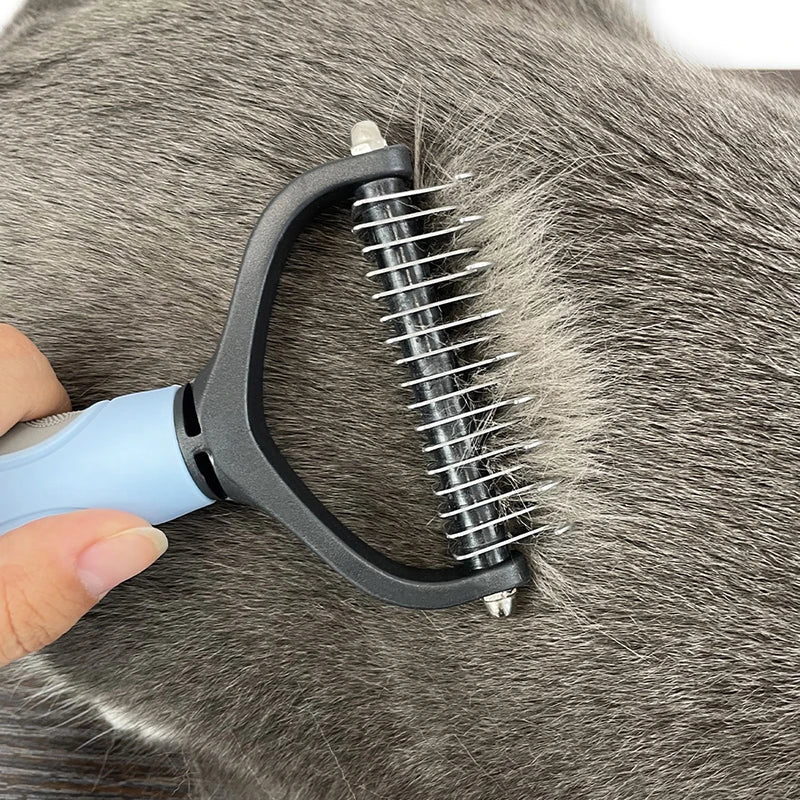 Pet Grooming Brush Fur Knot Cutter