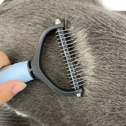 Pet Grooming Brush Fur Knot Cutter