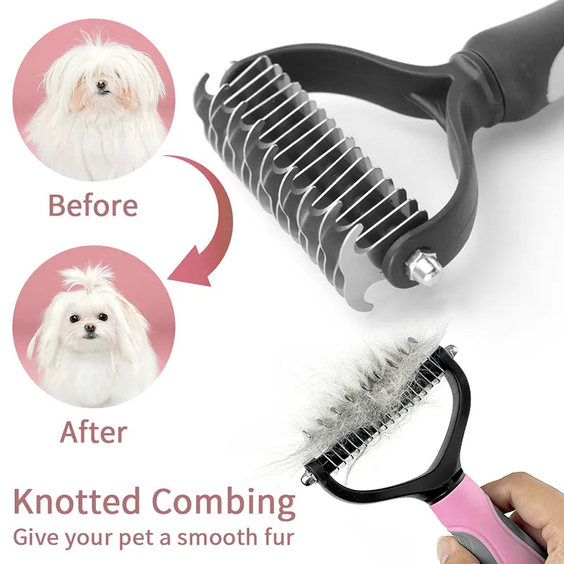 Pet Grooming Brush Knot Combing