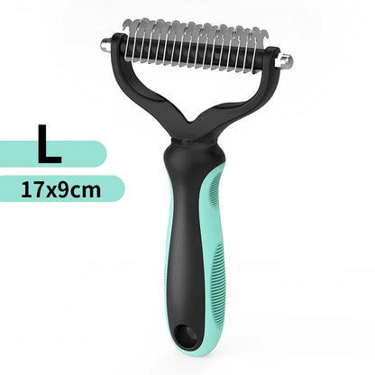 Pet Grooming Brush Light Blue Large