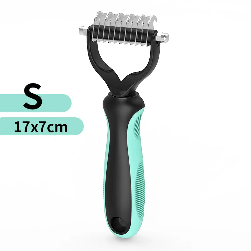 Pet Grooming Brush Light Blue Small