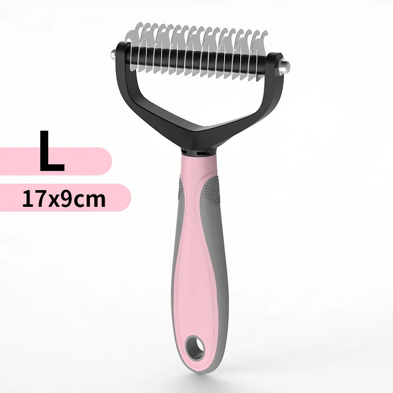 Pet Grooming Brush Pink Large