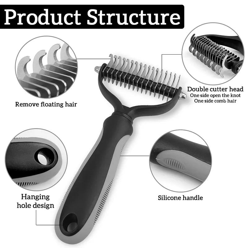 Pet Grooming Brush Product Structure