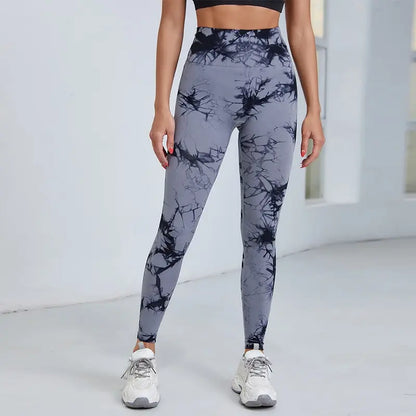 Tie Dye Seamless Sports Yoga Leggings