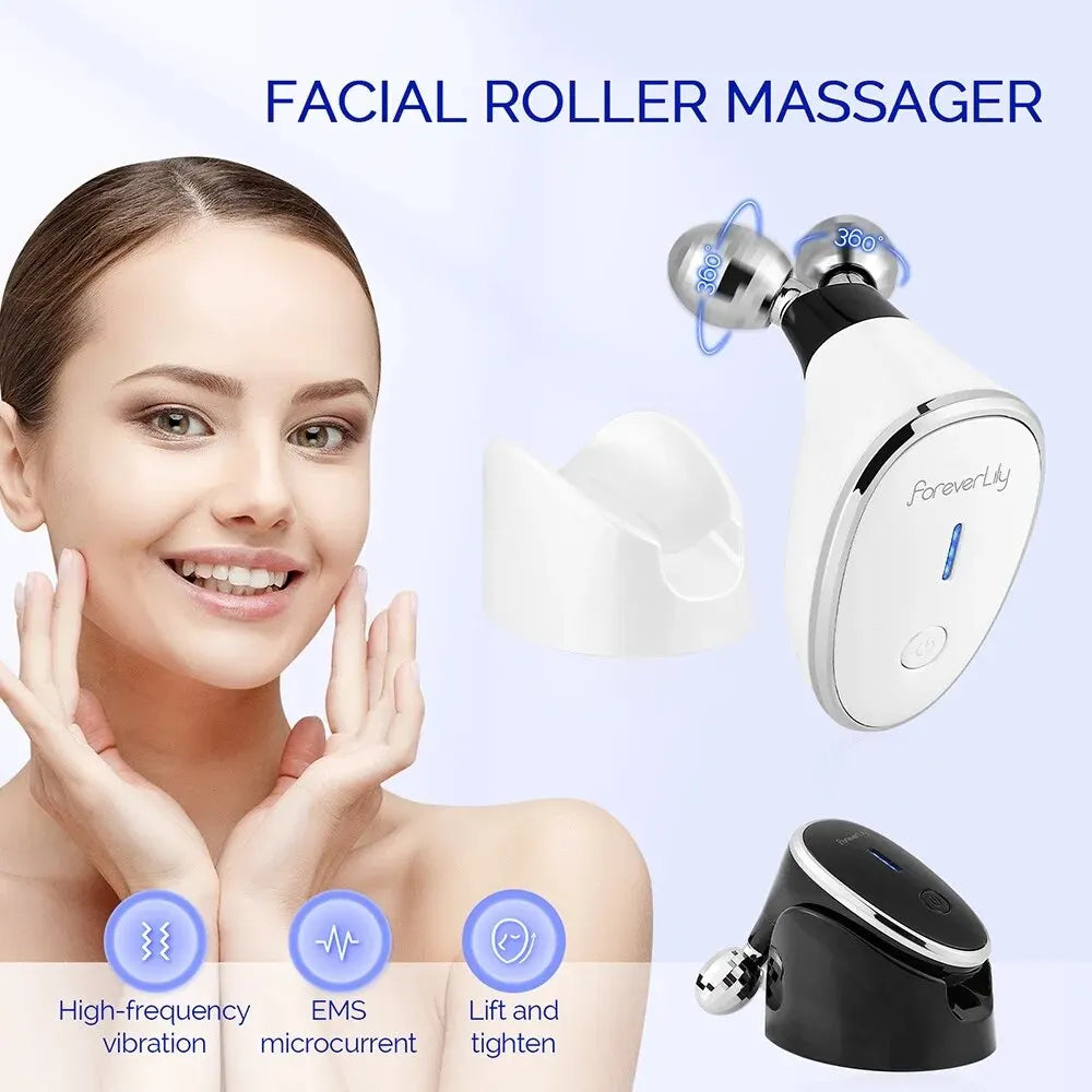 Microcurrent Facial Device EMS Vibrating Face Massage Roller