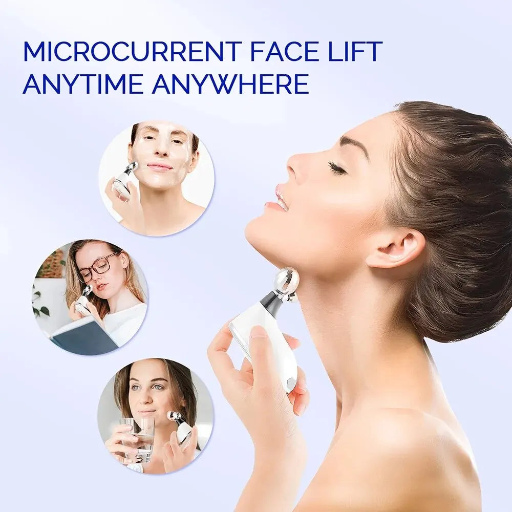 Microcurrent Facial Device EMS Vibrating Face Massage Roller