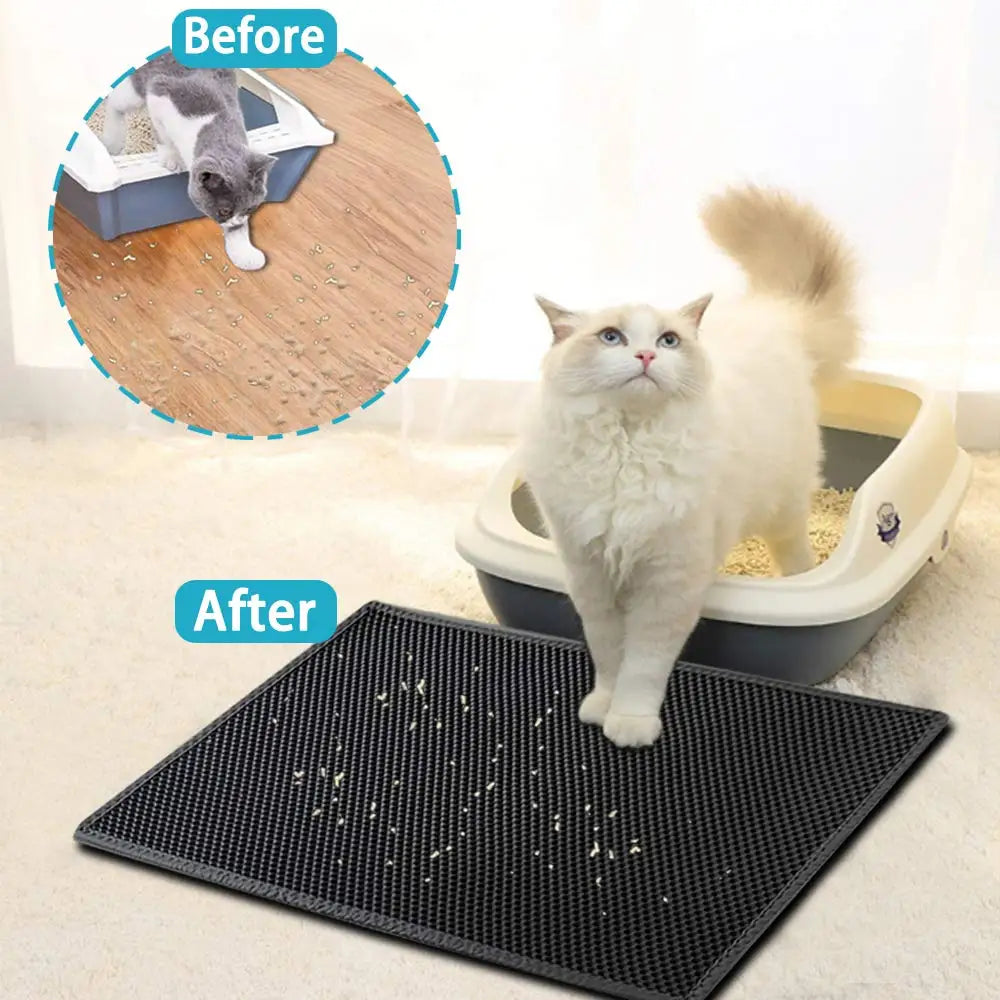 Easy-Clean & Leak-Proof Cat Litter Mat