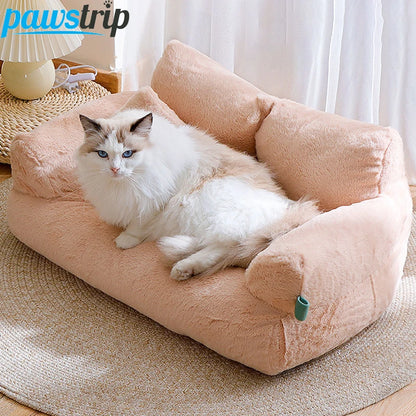 Luxury Cat Bed Sofa Winter Warm Cat Nest Pet Bed