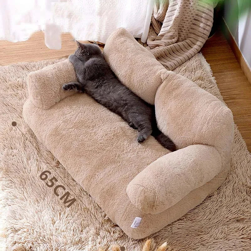 Luxury Cat Bed Sofa Winter Warm Cat Nest Pet Bed