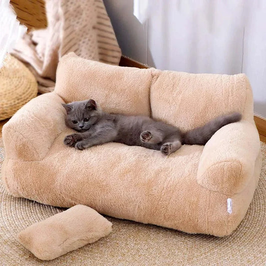 Luxury Cat Bed Sofa Winter Warm Cat Nest Pet Bed