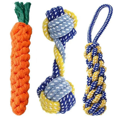 1PC Carrot Knot Rope Ball, Cotton Rope Dumbbell