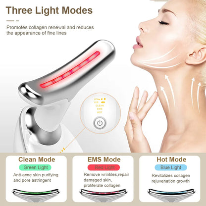 Neck Face Beauty Device EMS Neck Face Lifting Massager