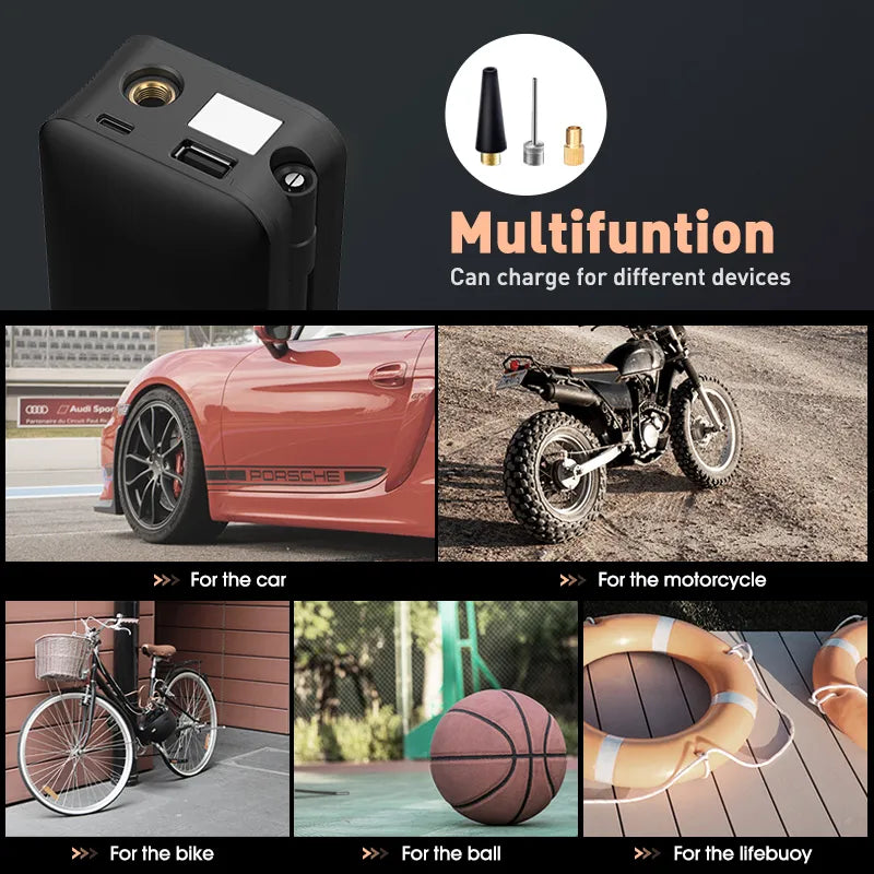 Rechargeable Air Pump Portable Car Tire Inflator