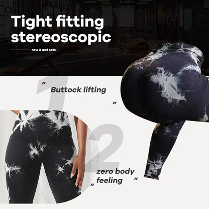 Tie Dye High Waist Seamless Leggings