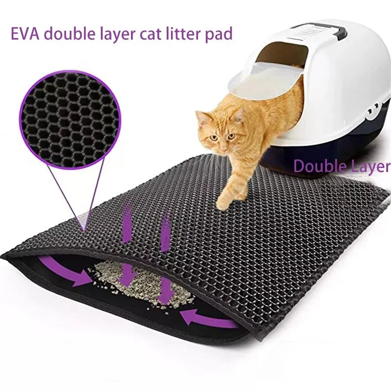 Easy-Clean & Leak-Proof Cat Litter Mat